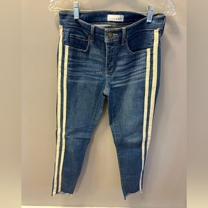 LOFT skinny Jeans with white pinstripes - 26/2